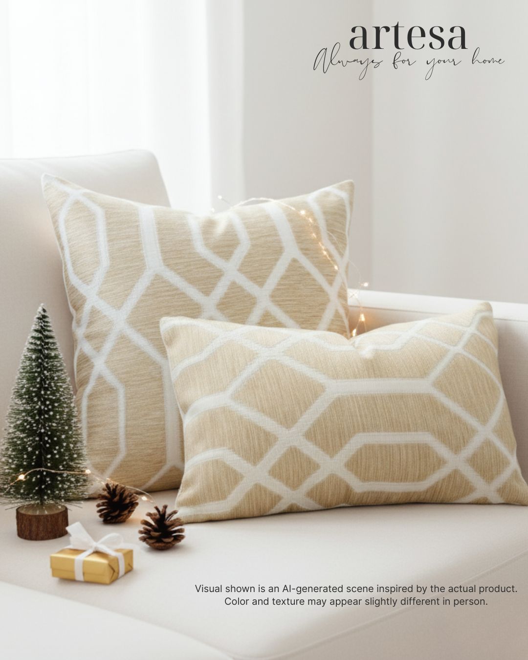 Artesa Premium Kindly Pillow Cover 12x20 | BROCADE GLORY