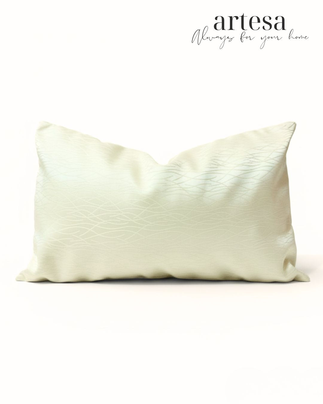 Artesa Premium Kindly Pillow Cover 12x20 | BROCADE PURITY