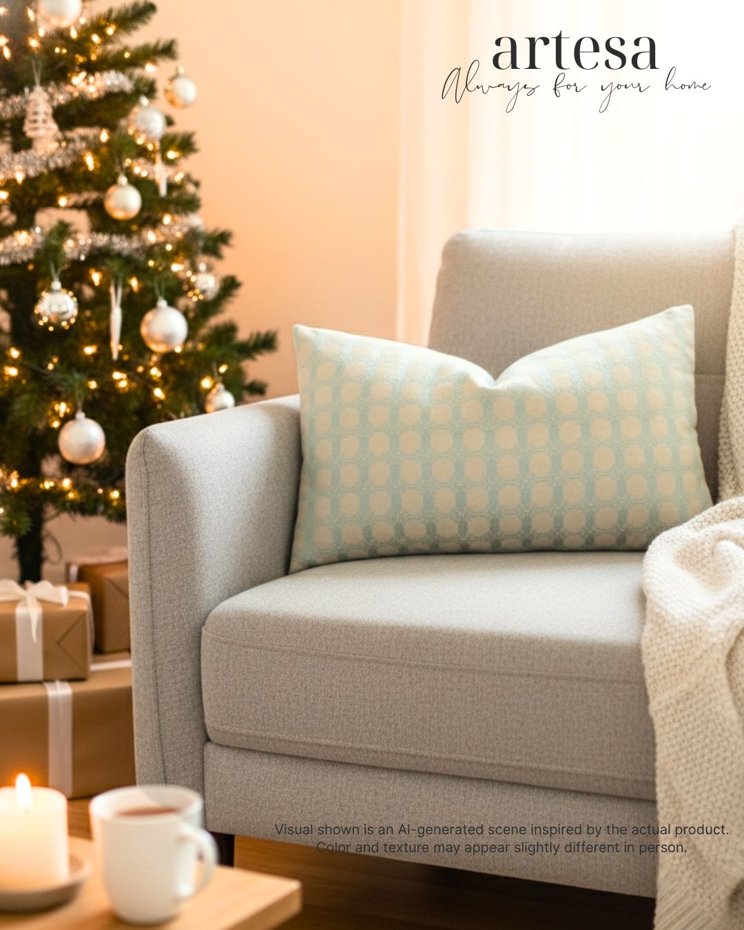 Artesa Premium Kindly Pillow Cover 12x20 | BROCADE JOY