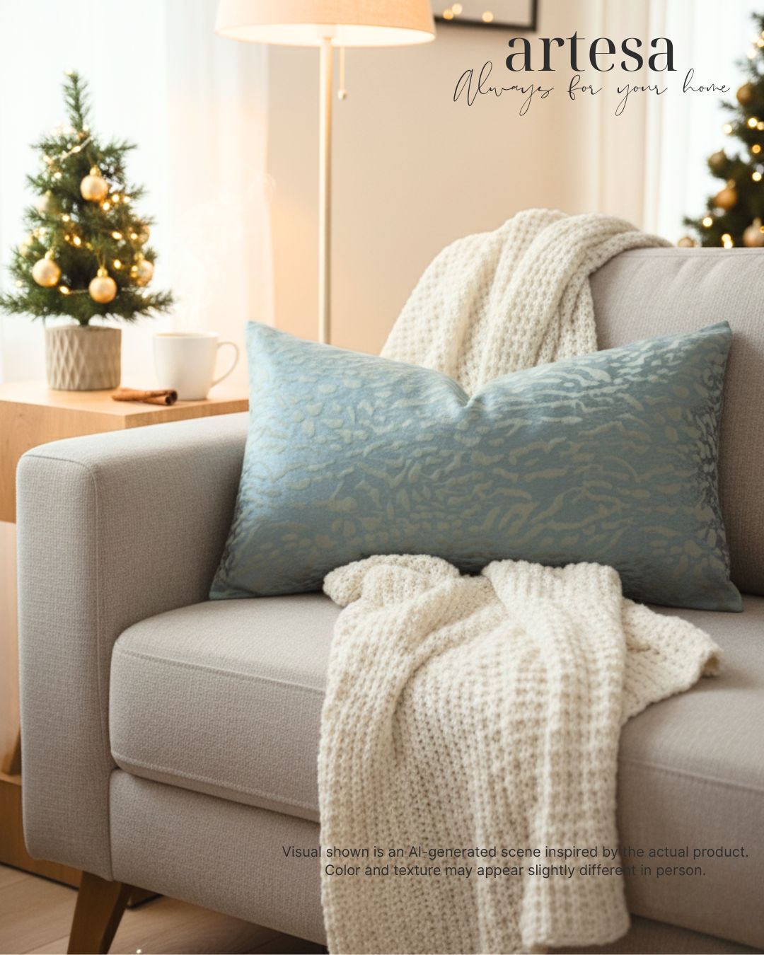 Artesa Premium Kindly Pillow Cover 12x20 | BROCADE HONOR