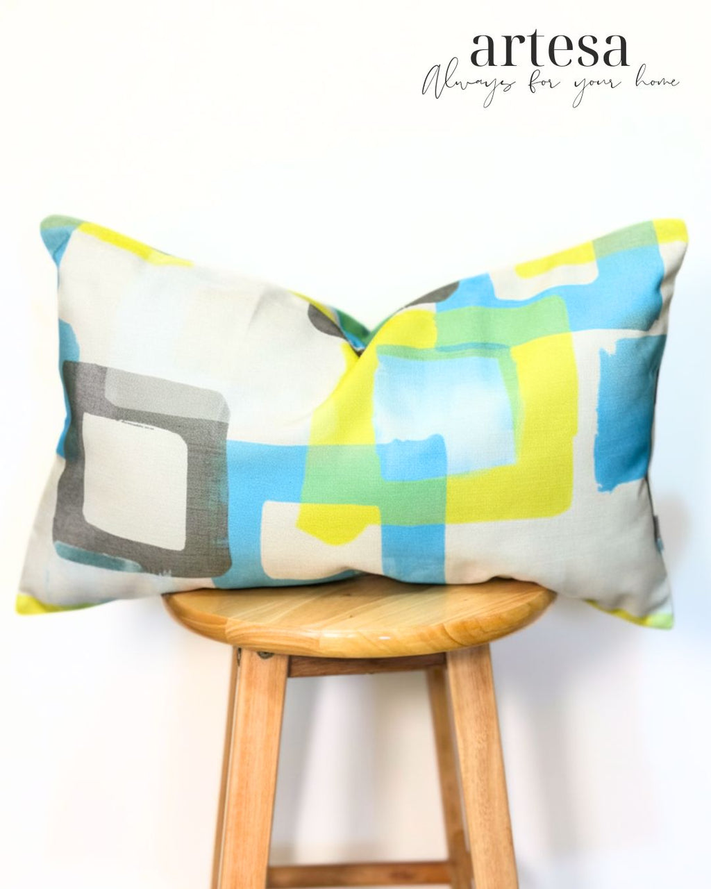 Artesa Premium Kindly Pillow Cover 12x20 | BROCADE DICE IN WATER