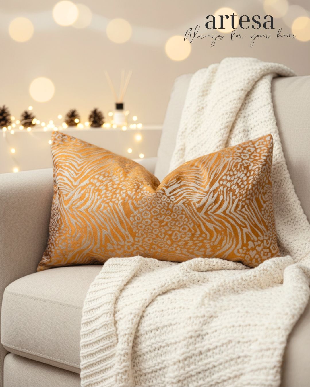 Artesa Premium Kindly Pillow Cover 12x20 | BROCADE IN JUBILEE