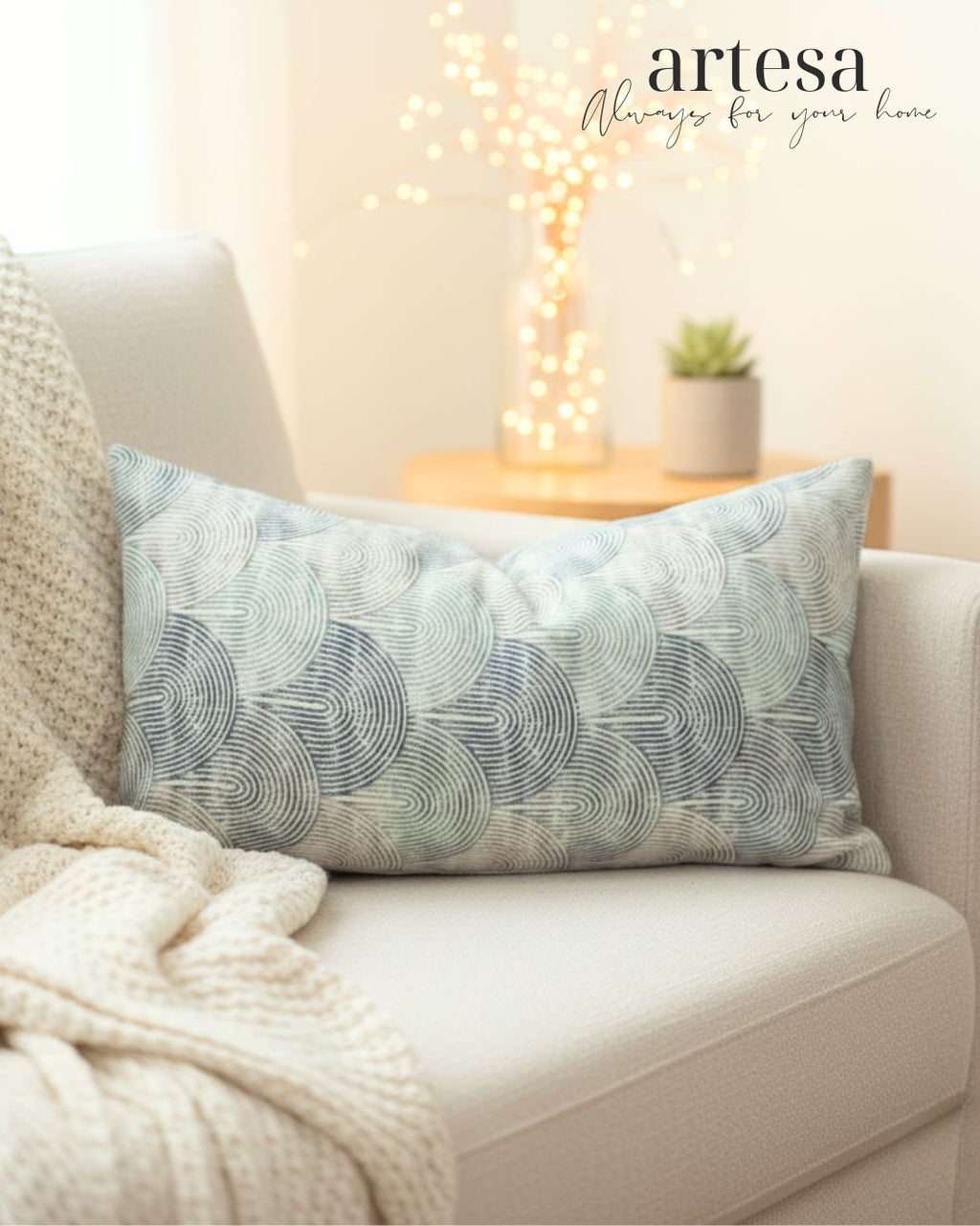 Artesa Premium Kindly Pillow Cover 12x20 | CANVAS IN RETRO