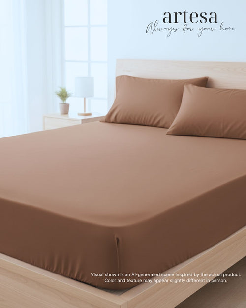 Artesa Luxe Fully Gartered Fitted Sheet, Bed Pillow Cases