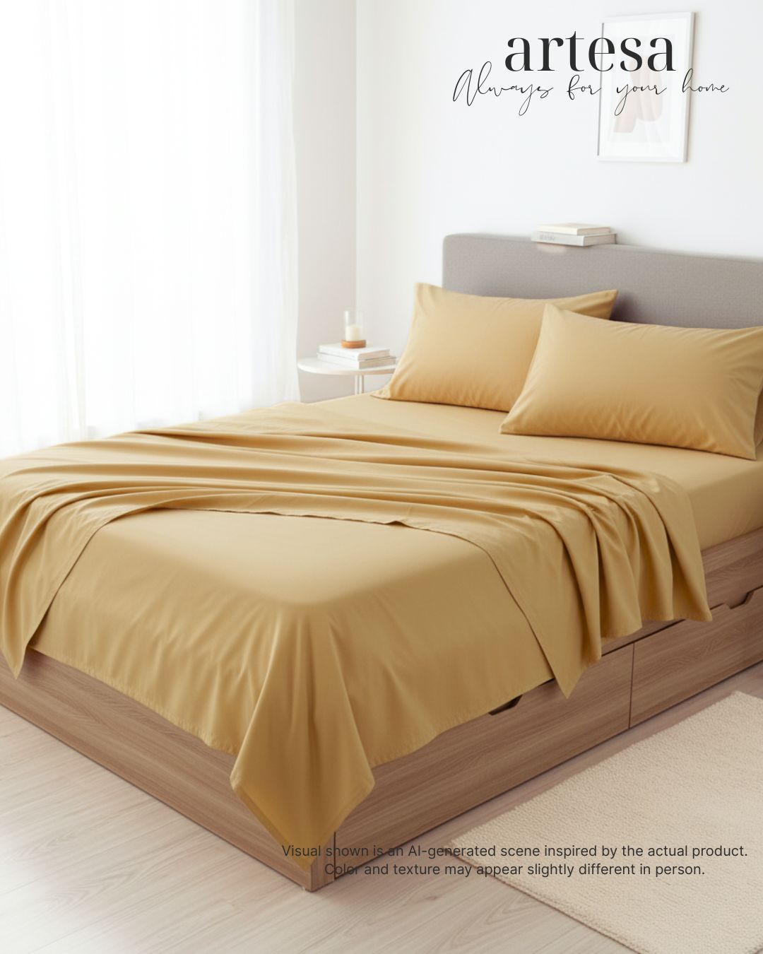 Artesa Luxe Flat Blanket Sheet Set of 4