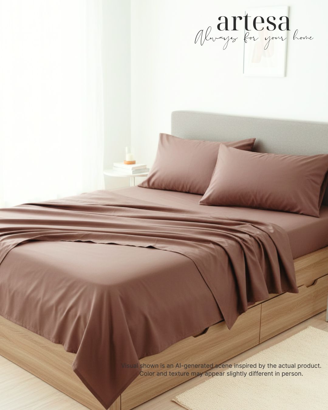 Artesa Luxe Flat Blanket Sheet Set of 4
