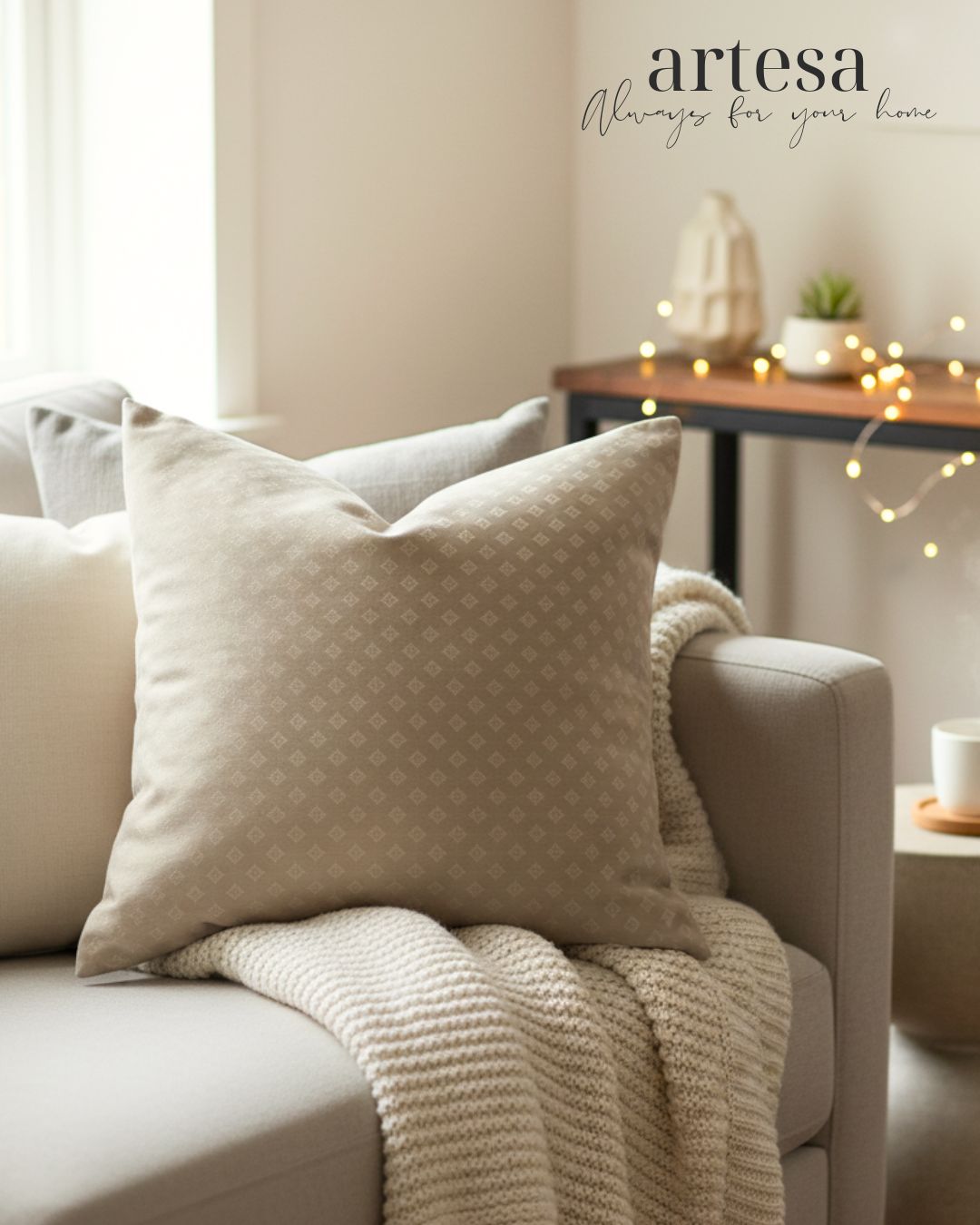 Artesa Premium Throw Pillow Covers | BROCADE EARTH