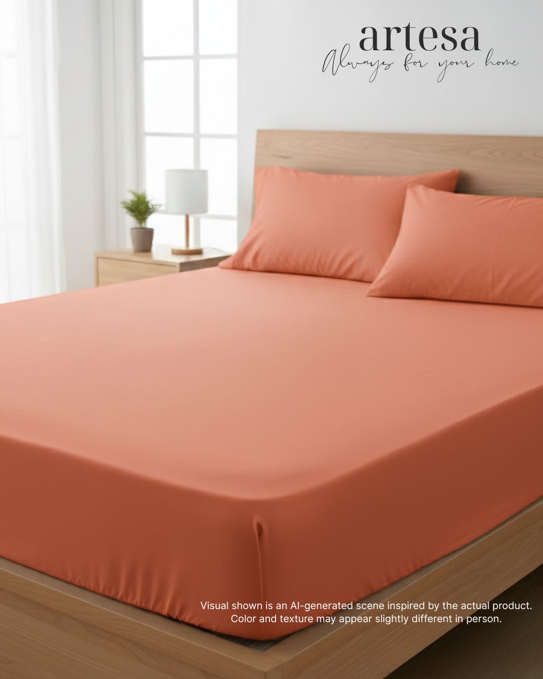 Artesa Luxe Fully Gartered Fitted Sheet, Bed Pillow Cases