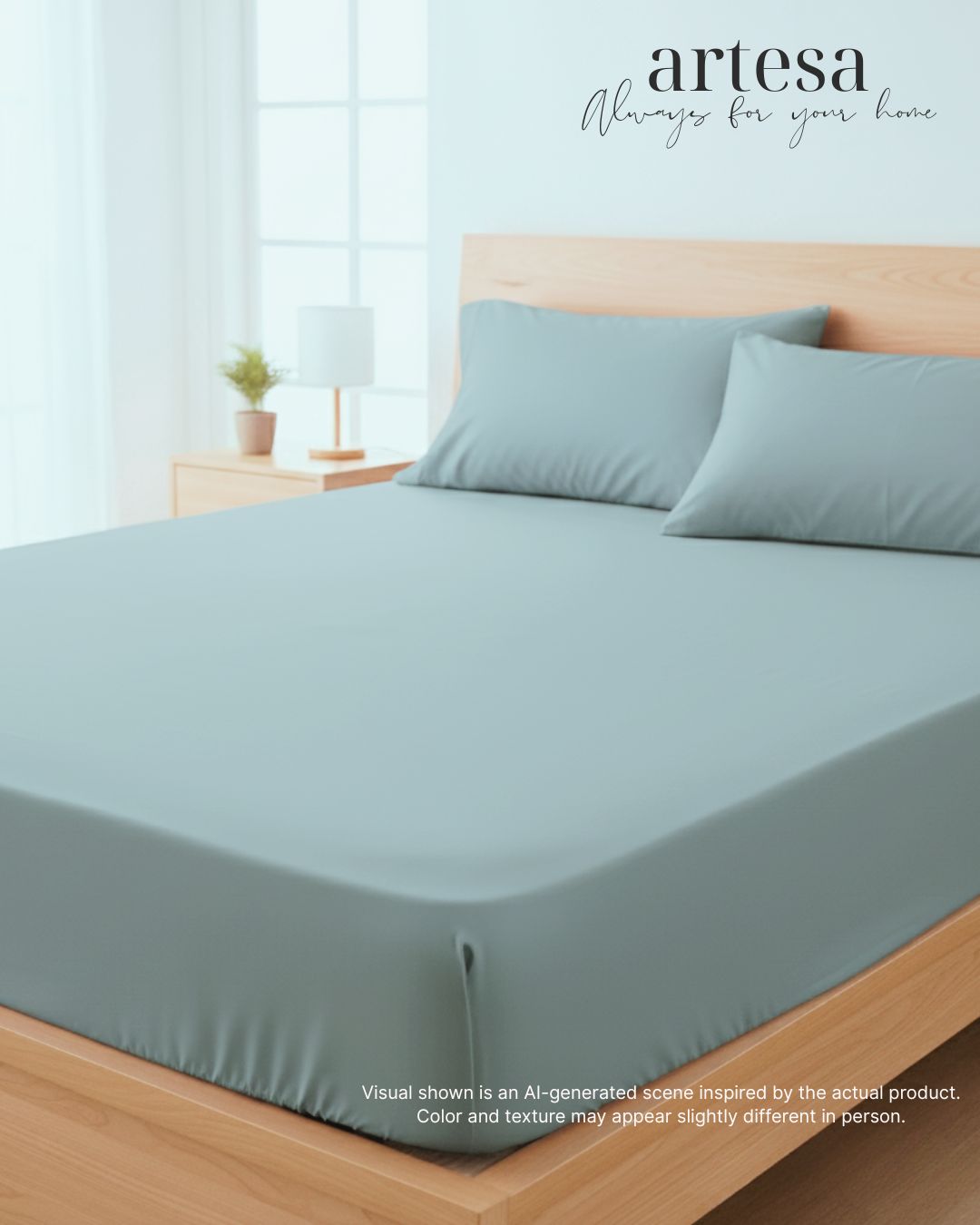 Artesa Luxe Fully Gartered Fitted Sheet, Bed Pillow Cases