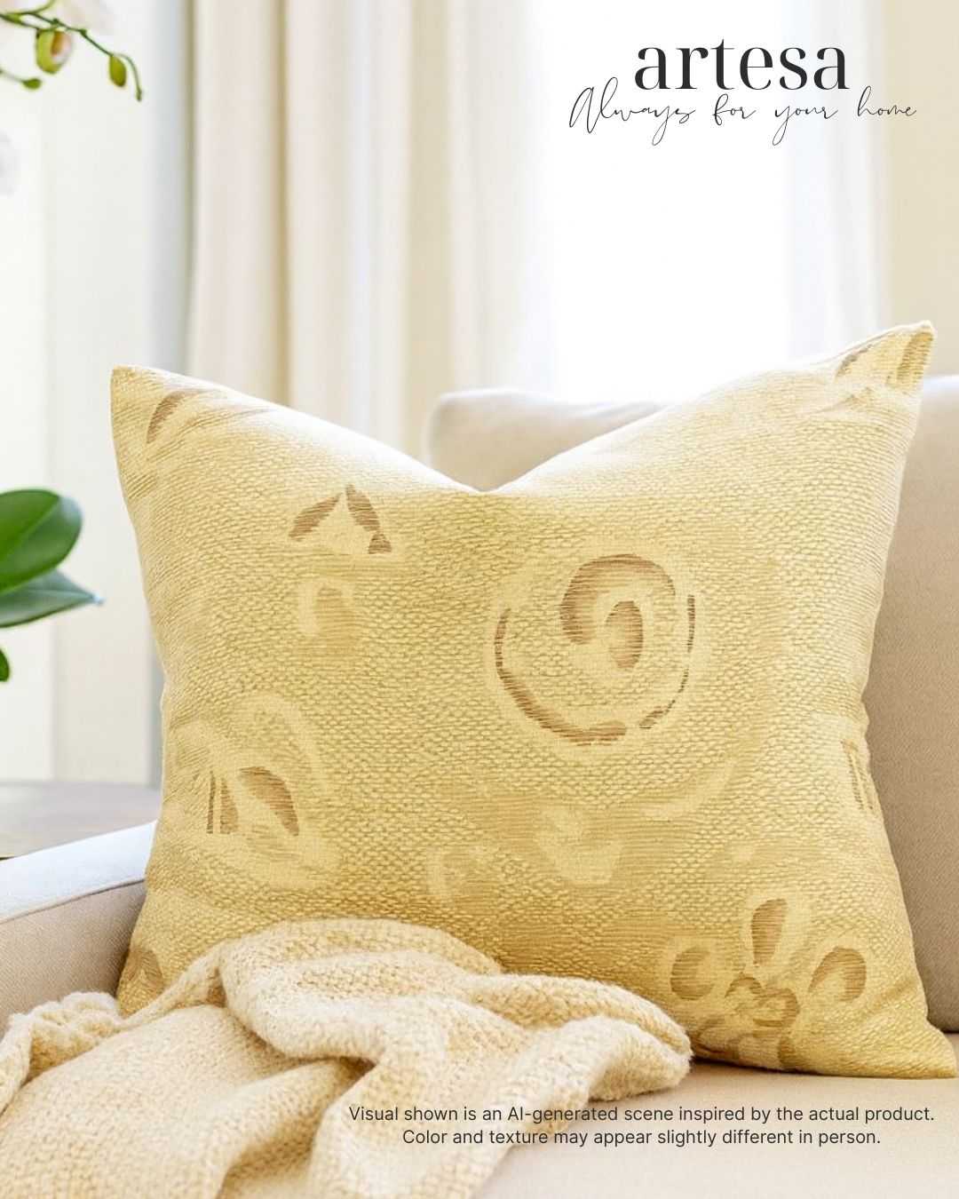 Artesa Premium Throw Pillow Covers | BROCADE CHARITY