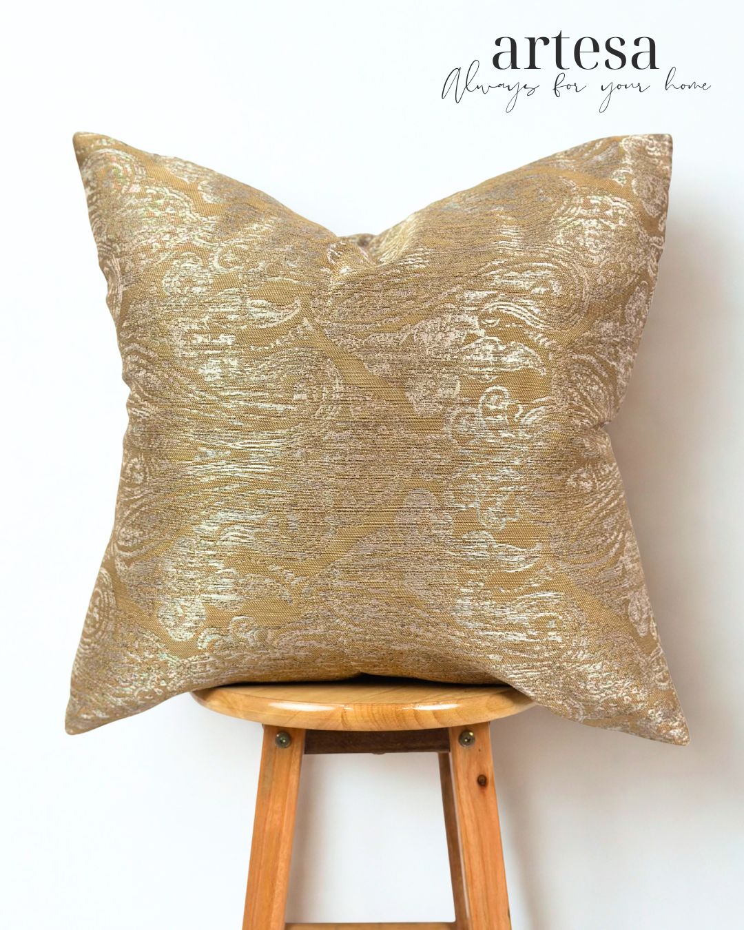 Artesa Premium Throw Pillow Covers | BROCADE EDEN