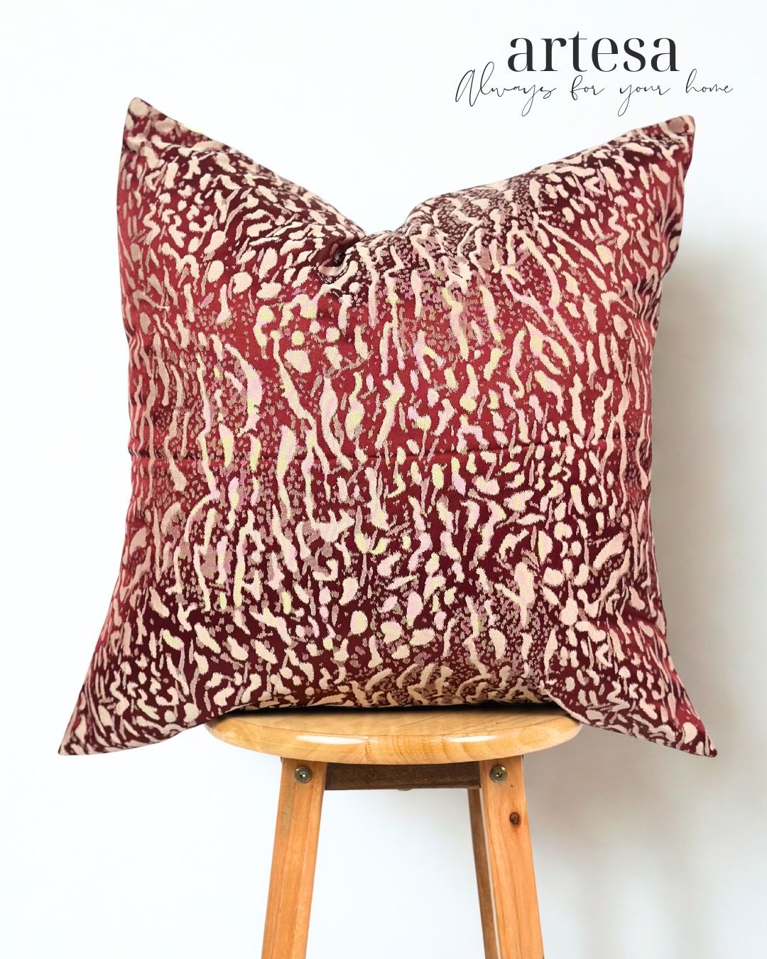 Artesa Premium Throw Pillow Covers | BROCADE FAITH