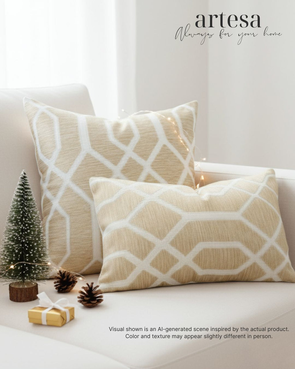 Artesa Premium Kindly Pillow Cover 12x20 | BROCADE GLORY