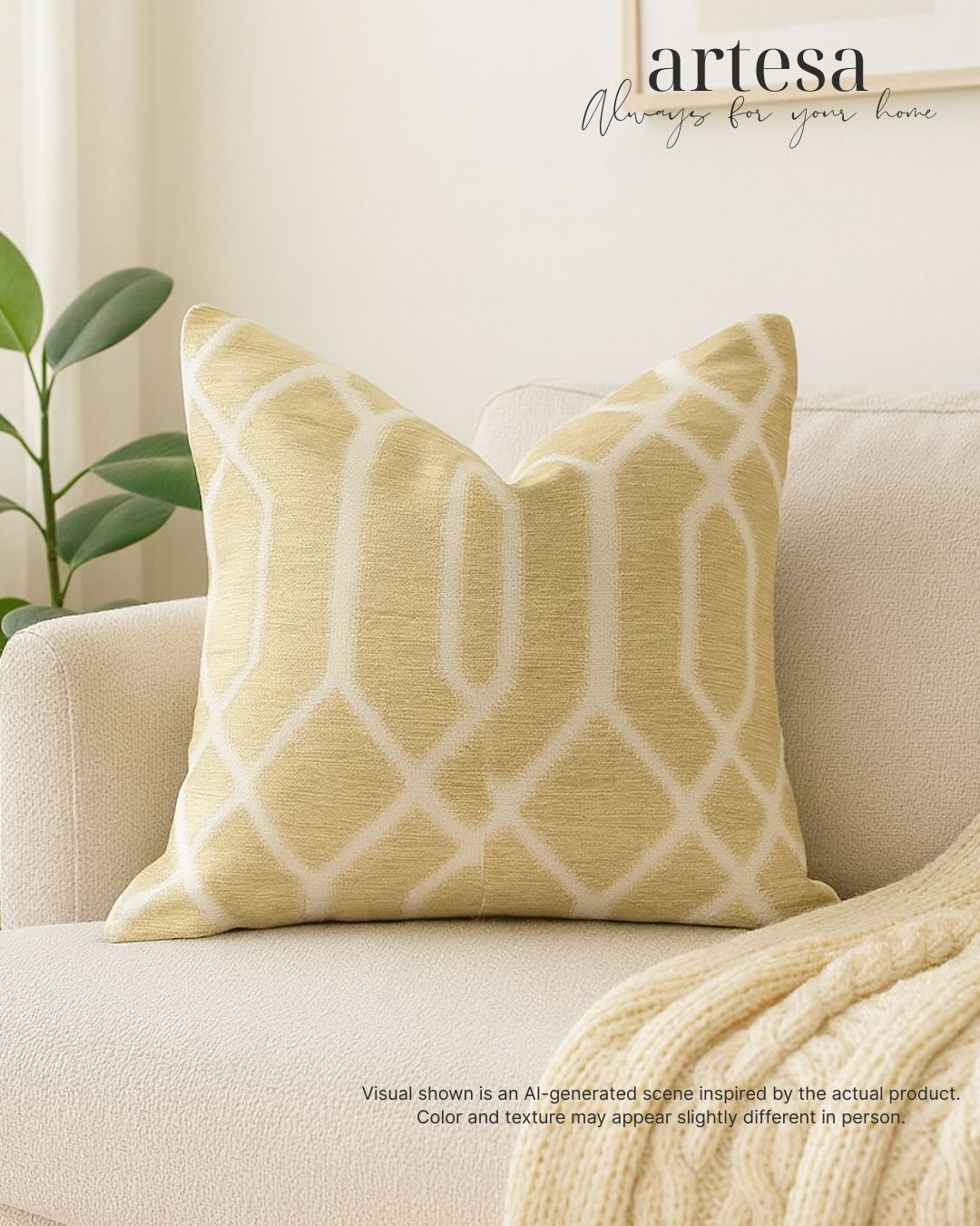Artesa Premium Throw Pillow Covers | BROCADE GLORY