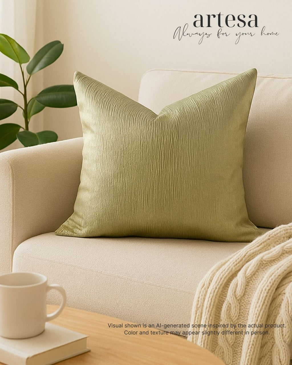 Artesa Premium Throw Pillow Covers | BROCADE HOPE