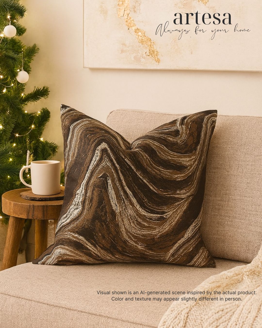 Artesa Premium Throw Pillow Covers | BROCADE JORDAN