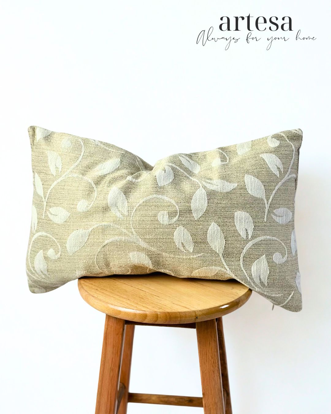 Artesa Premium Kindly Pillow Cover 12x20 | BROCADE DOVE