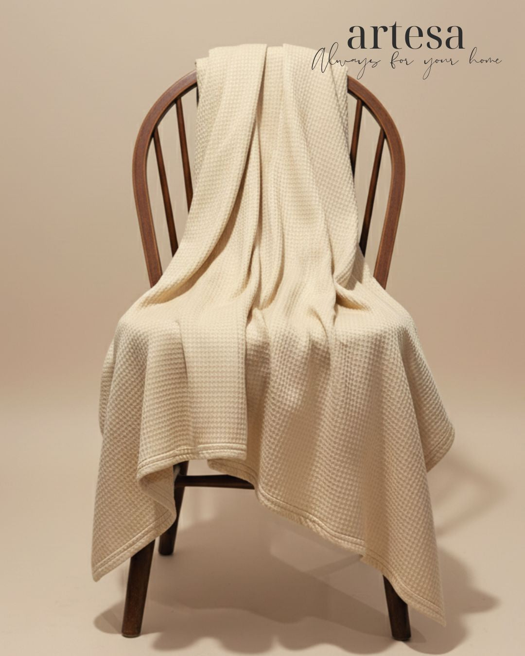Artesa Premium Waffle Weave Throw Blanket in Mellow (Old Release)