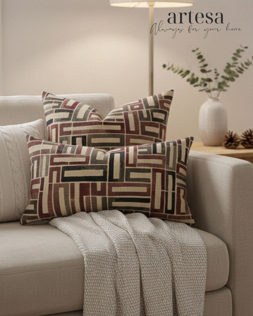 Artesa Premium Kindly Pillow Cover 12x20 | BROCADE MIKTA