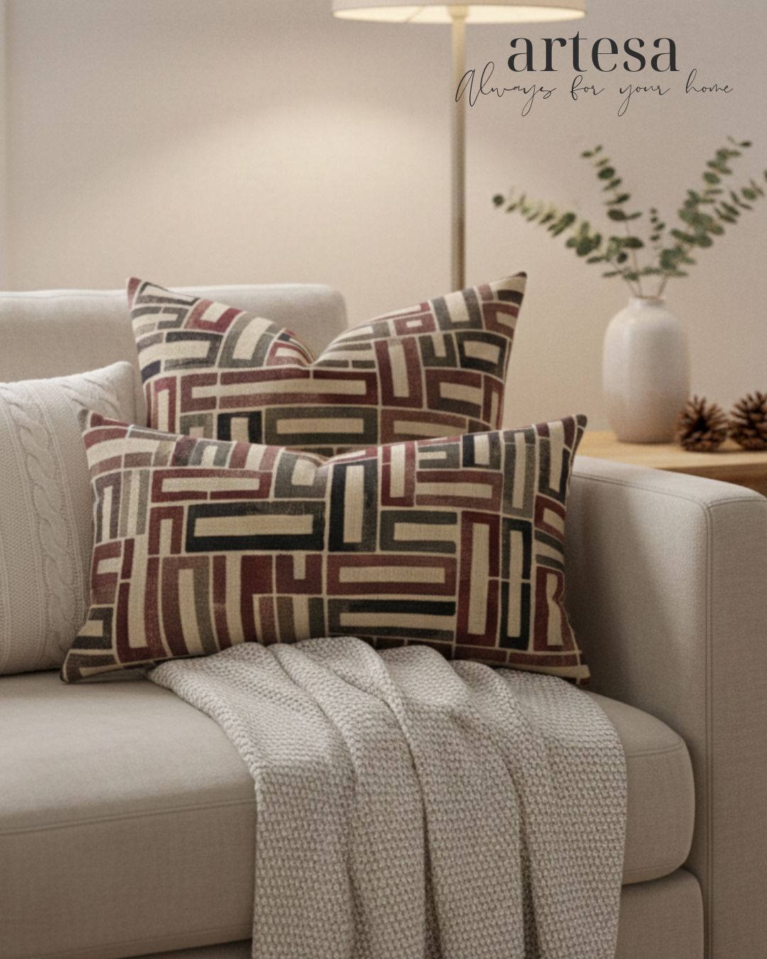 Artesa Premium Kindly Pillow Cover 12x20 | BROCADE MIKTA