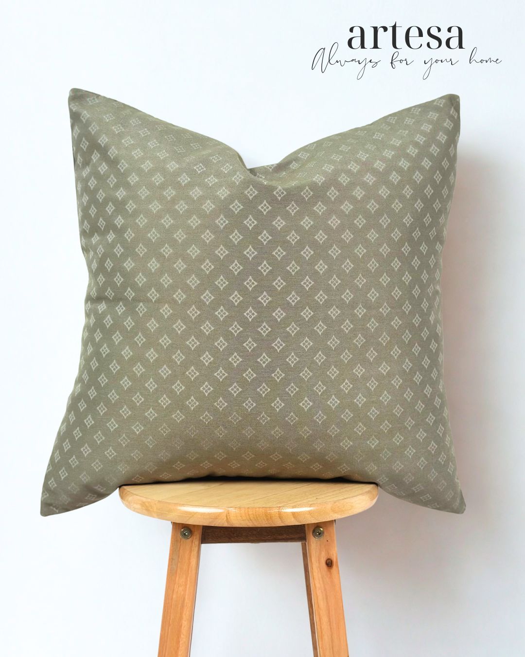 Artesa Premium Throw Pillow Covers | BROCADE OAK