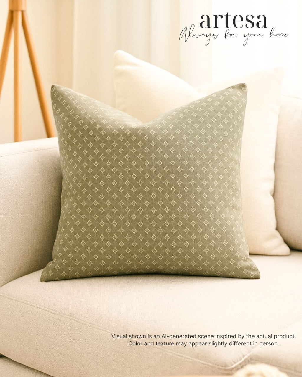 Artesa Premium Throw Pillow Covers | BROCADE OAK