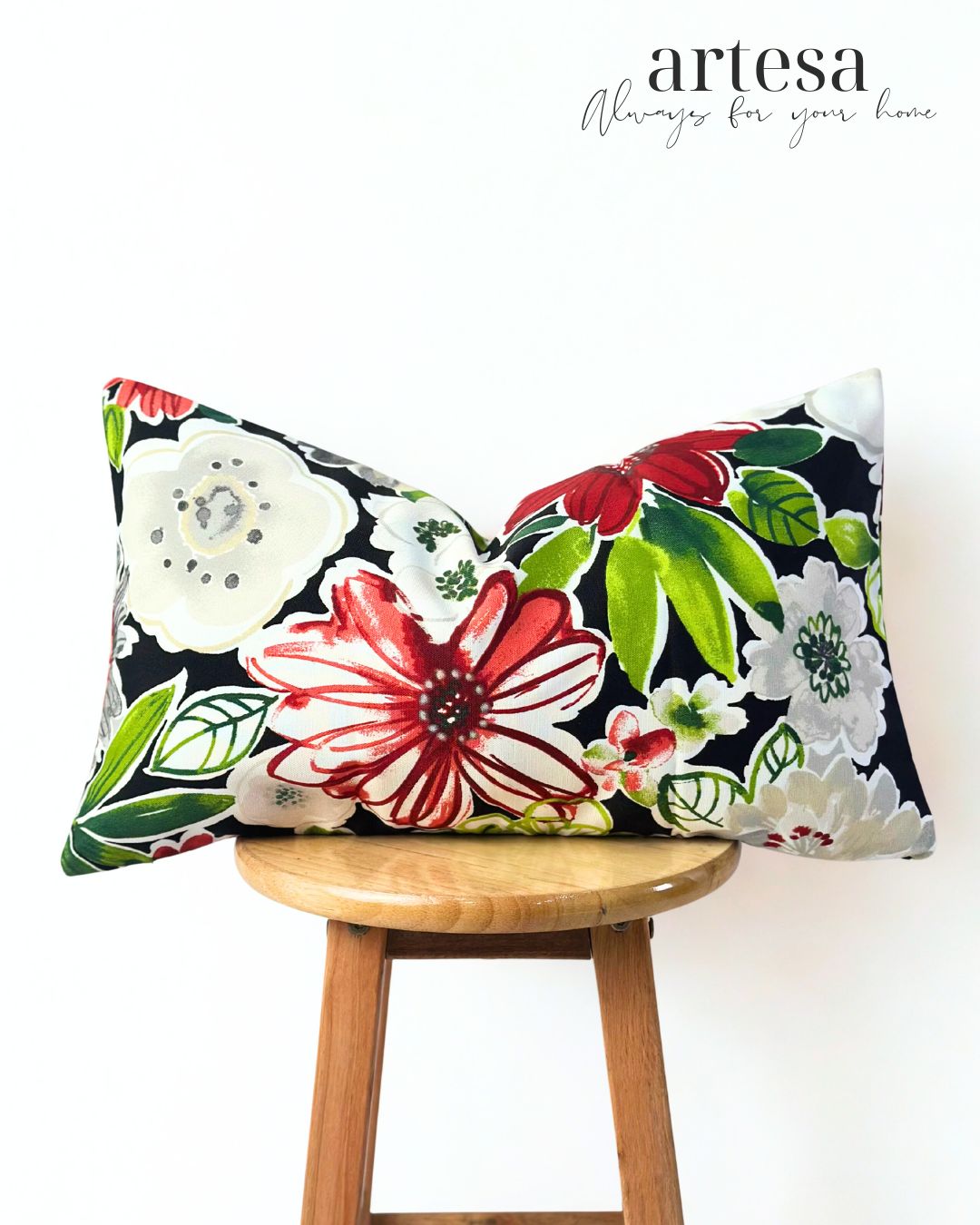 Artesa Premium Kindly Pillow Cover 12x20 | CANVAS PETUNIA