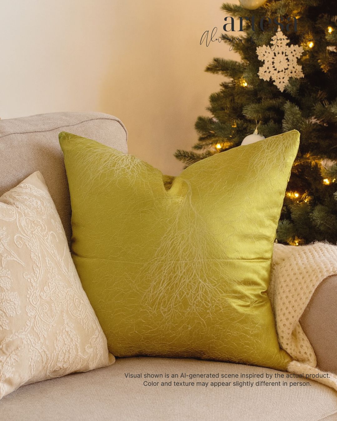 Artesa Premium Throw Pillow Covers | BROCADE PRAISE