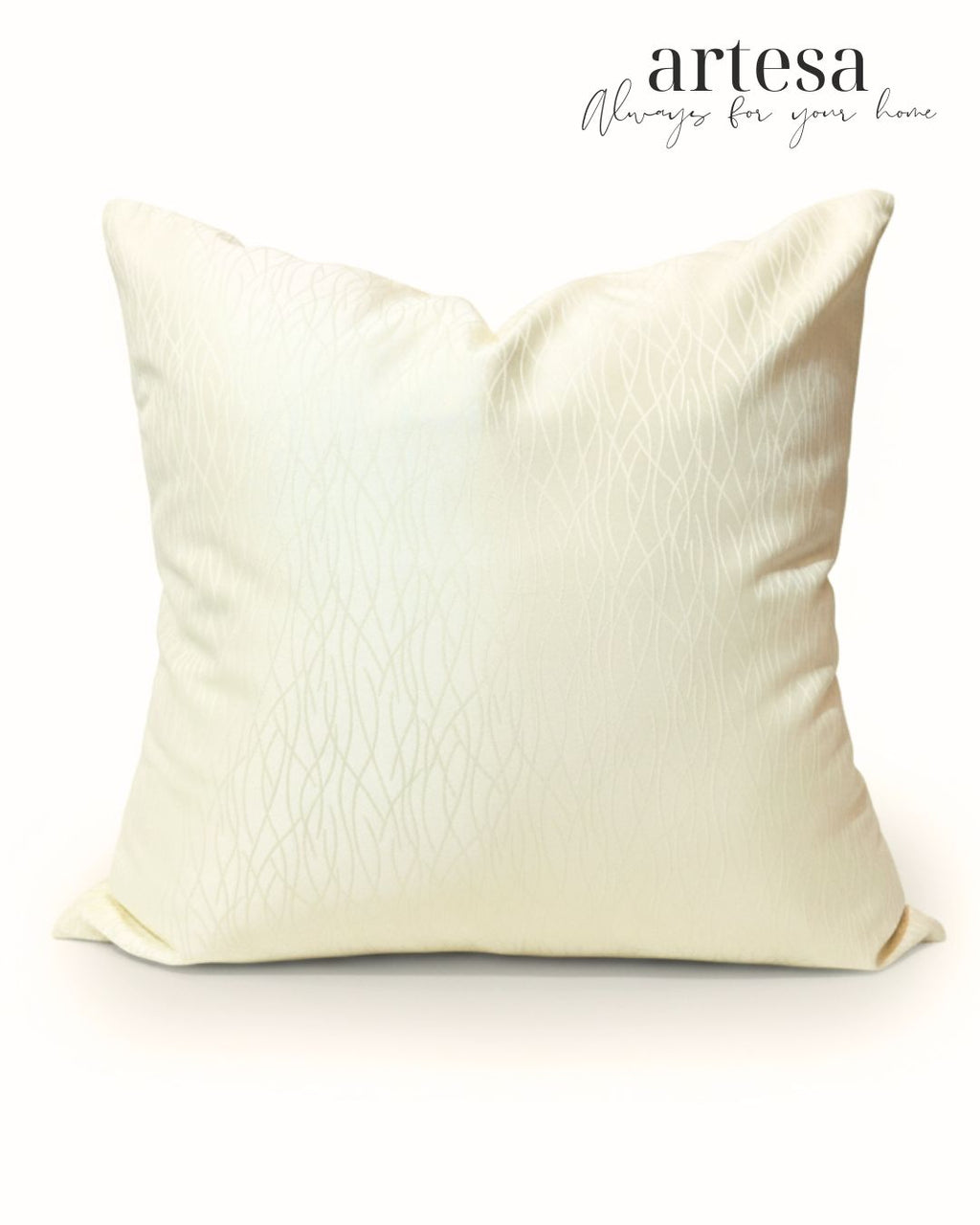 Artesa Premium Throw Pillow Covers | BROCADE PURITY