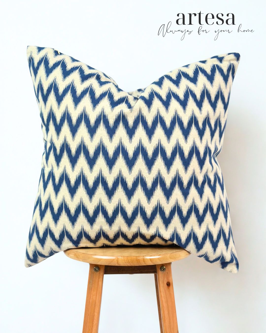 Artesa Premium Throw Pillow Covers | COTTON CANVAS RIVER