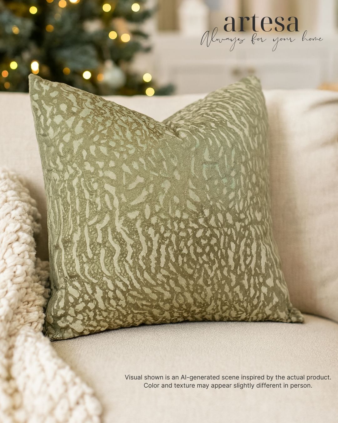 Artesa Premium Throw Pillow Covers | BROCADE RUTH