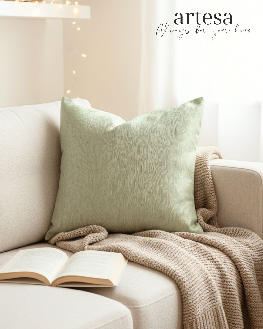 Artesa Premium Throw Pillow Covers | BROCADE HOPE